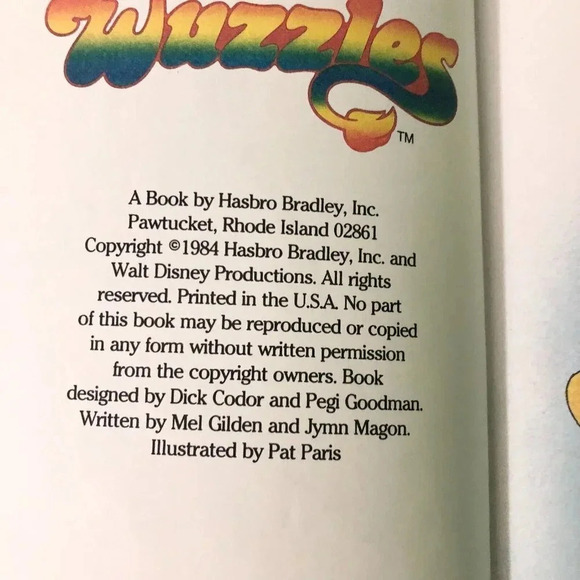 Vtg 1984 The Wuzzles Win One for Bumblelion  Hardcover Book - Picture 9 of 16